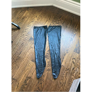 Women's DARQUE Black Thigh High Stockings OS/XL